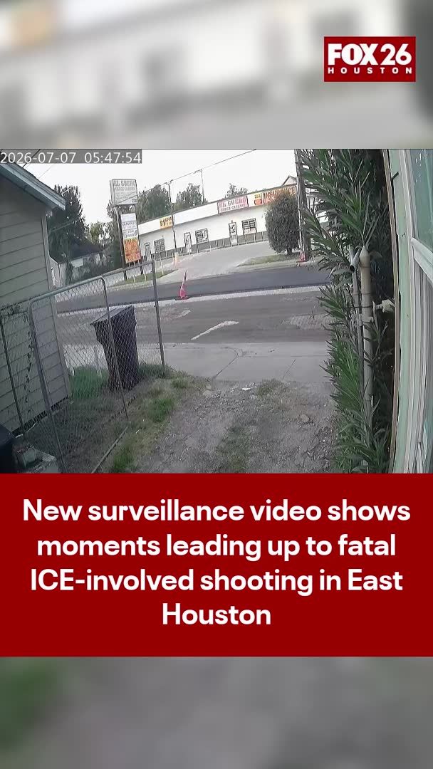 FOX 26 has obtained new surveillance footage from an apartment complex capturing the pursuit before a U.S. Immigration and Customs Enforcement (ICE) agent opened fire during a "targeted enforcement operation" on July 7. The incident resulted in the death of 52-year-old Lorenzo Salgado Araujo. While federal agencies lead the primary investigation, local officials and the District Attorney's office have been monitoring the case amid mounting community calls for transparency.