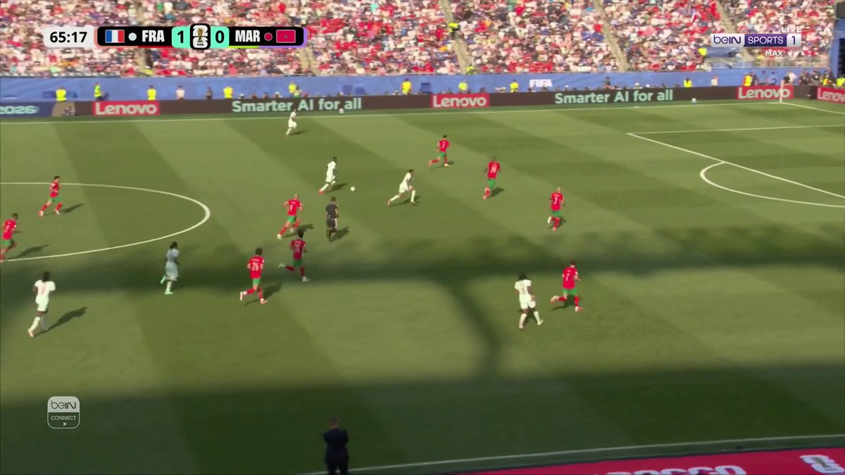 عثمان ديمبيلي يضاعف النتيجة لمنتخب فرنسا #كأس_العالم2026⁩