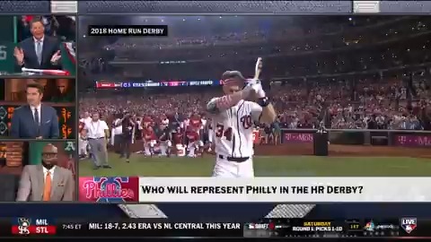 Greg wants to see Bryce Harper AND Kyle Schwarber in the Home Run Derby! 👀 #MLBTonight