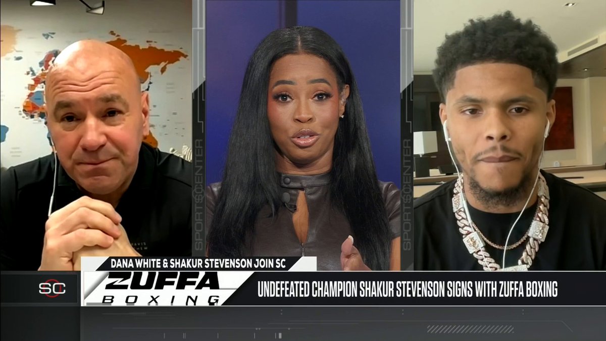 "I want to make the biggest and best fights happen and I want to show the world that I am the best in the world." Shakur Stevenson joined danawhite on SportsCenter to discuss his signing with Zuffa Boxing 🙌