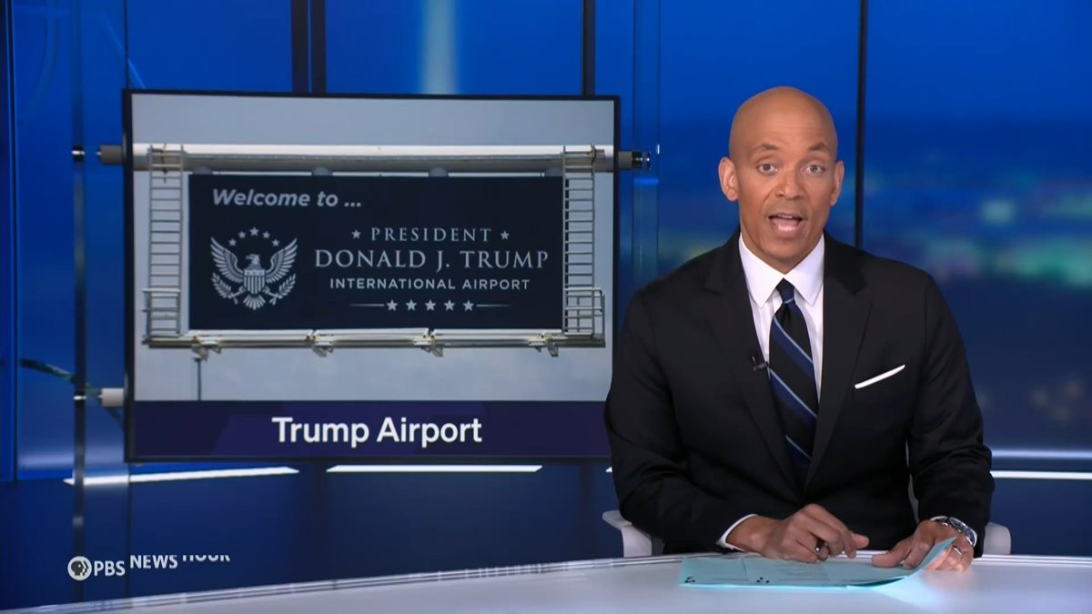 As of Thursday, travelers flying in or out of Palm Beach, Florida, will pass through President Donald J. Trump International Airport. The change follows a law Gov. Ron DeSantis signed in March, renaming Palm Beach International Airport after nearly half a century under that name. Itโs part of a broader push to put Trumpโs name or image on public buildings and other institutions. About a dozen U.S. airports are named for presidents, but itโs rare for an airport to be named after someone still living โ and this is the first named for a sitting president. President Donald Trump also took the unusual step of registering trademarks for the airportโs new name, raising questions about whether he stands to profit.