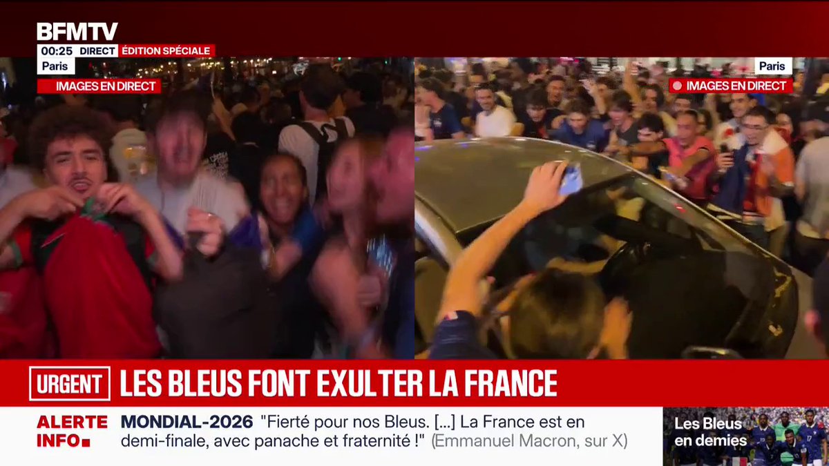 Après la qualification, les supporters exultent dans les rues de Paris ⤵️