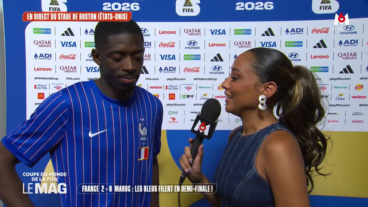 « Kylian m'a dit de rester dans l'axe. » 🎯🇫🇷 Ousmane Dembélé revient sur l'action de son but et salue la course de Mbappé, décisive pour lui ouvrir le chemin des filets. Une connexion qui a fait la différence ! 🔥 Score final : France 2-0 Maroc Suivez la Coupe du Monde 2026 sur M6 et M6+ #CDM2026 #FIFAWorldCup #FRAMAR