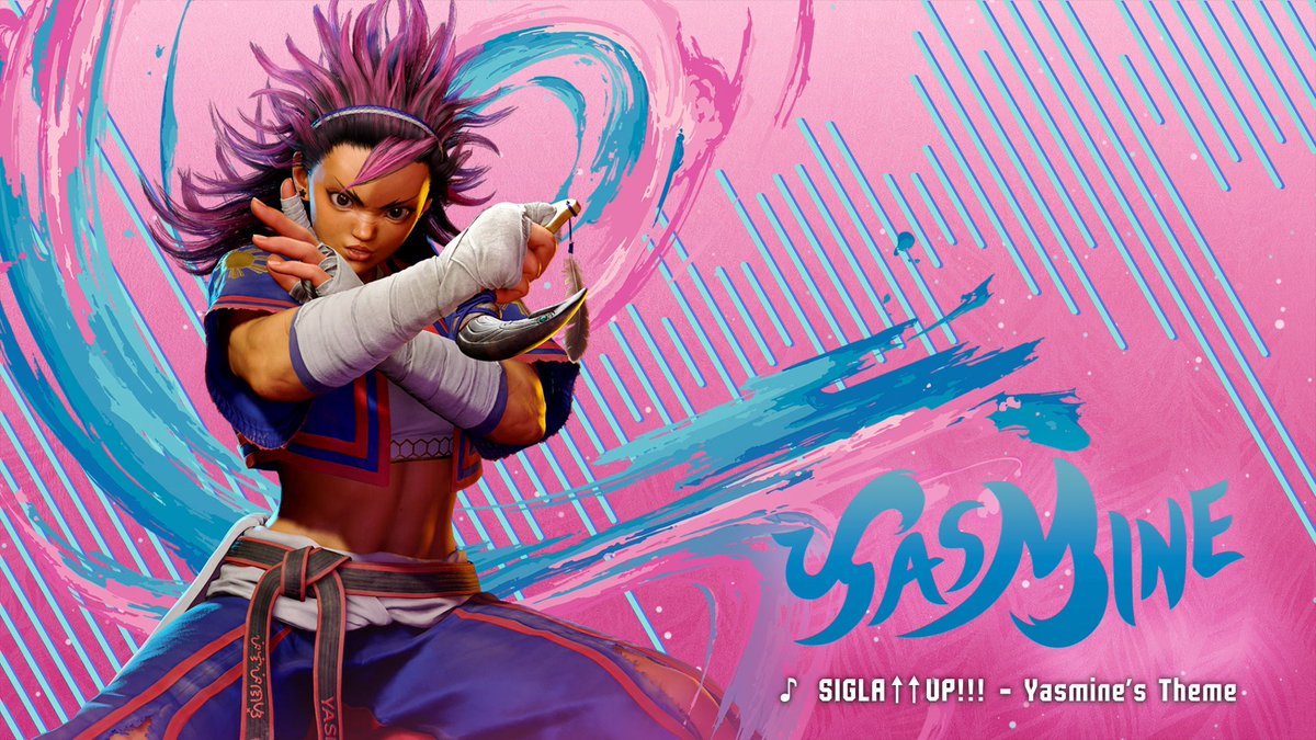 『ストリートファイター6』 ヤスミン テーマ曲:SIGLA↑↑UP!!! 脚が震えようとも、高まる鼓動、勝利への渇望は抑えられない。 ストリートへと踏み出したばかりのヤスミン、活力溢れるテーマ曲をお聴きください。