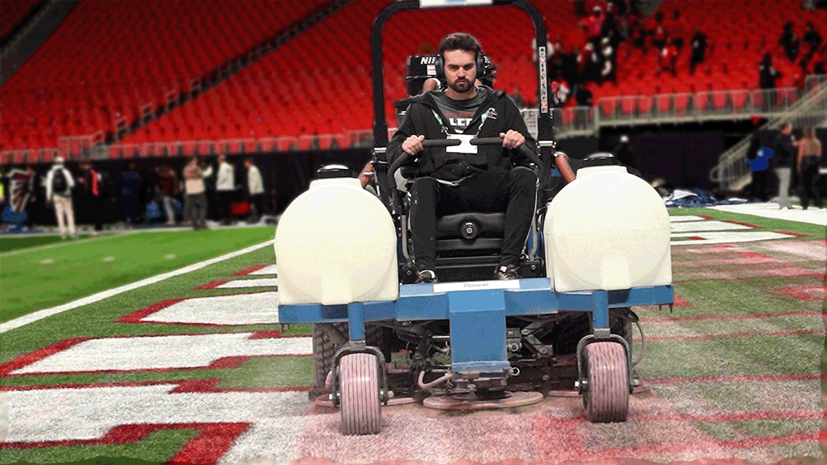 Mercedes-Benz Stadium has less than 18 hours to go from a college football championship to an NFL game. Here's how crews pull off the overnight transformation