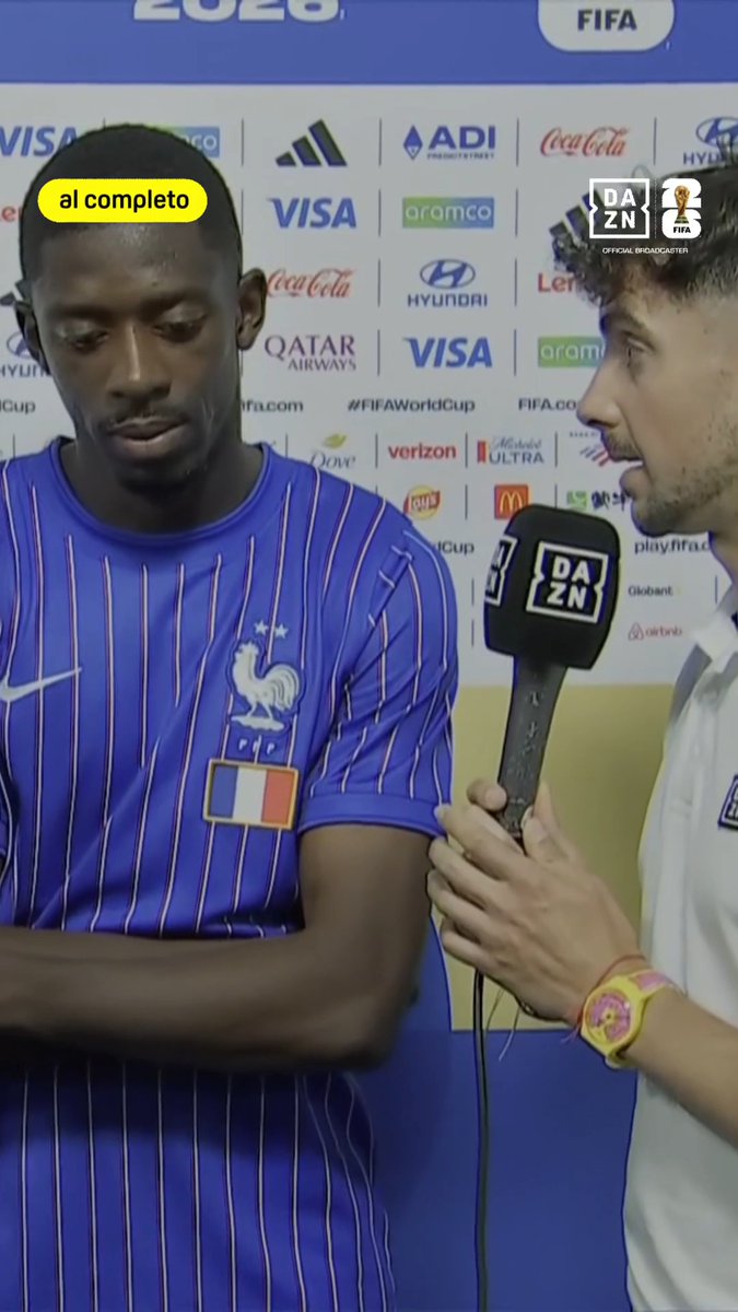 ¿Enfrentarse a España sería una final anticipada? 🇪🇸 Dembélé: ''Sabemos que España es un muy buen equipo'' 🗣️ #DAZNMundial #FIFAWorldCup