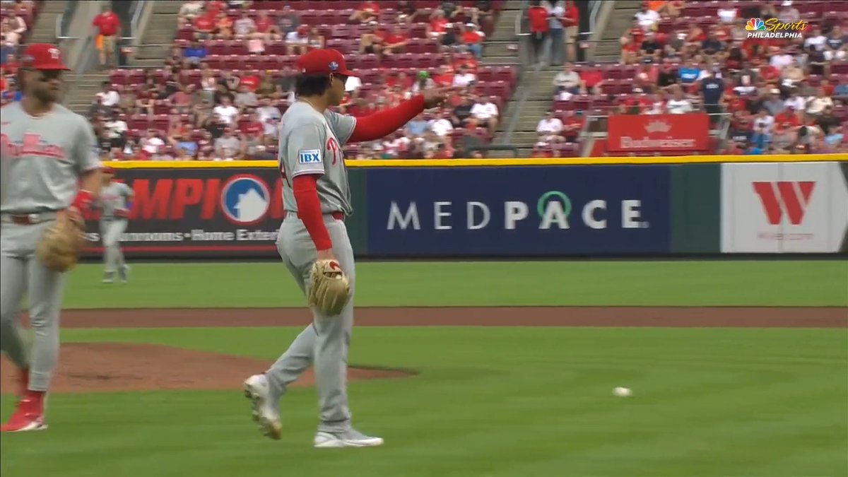 Jesús Luzardo looked unhappy with the Reds dugout.