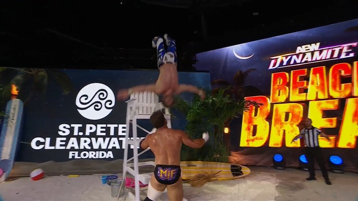 One more time. Kenny Omega threw everything he had at Maxwell Jacob Friedman™️ and walked out of Clearwater the NEW AEW World Champion! Watch the #AEWDynamite Beach Break replay RIGHT NOW on @HBOMax!