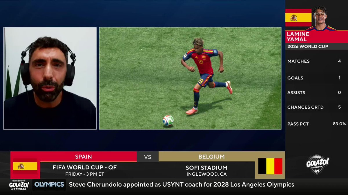 "I have a feeling we can see something special against Belgium." Phil Kitromilides still expects a Lamine Yamal masterclass for Spain 🇪🇸