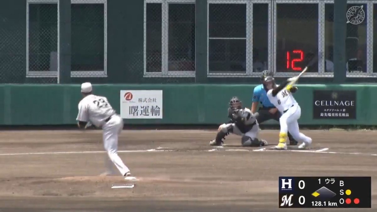 崩れてもこの飛距離 山本大斗 脅威の一発 左中間への4号2ラン ⚾️ロッテ×ハヤテ（ファーム） #イージースポーツ #chibalotte #だったらDAZN