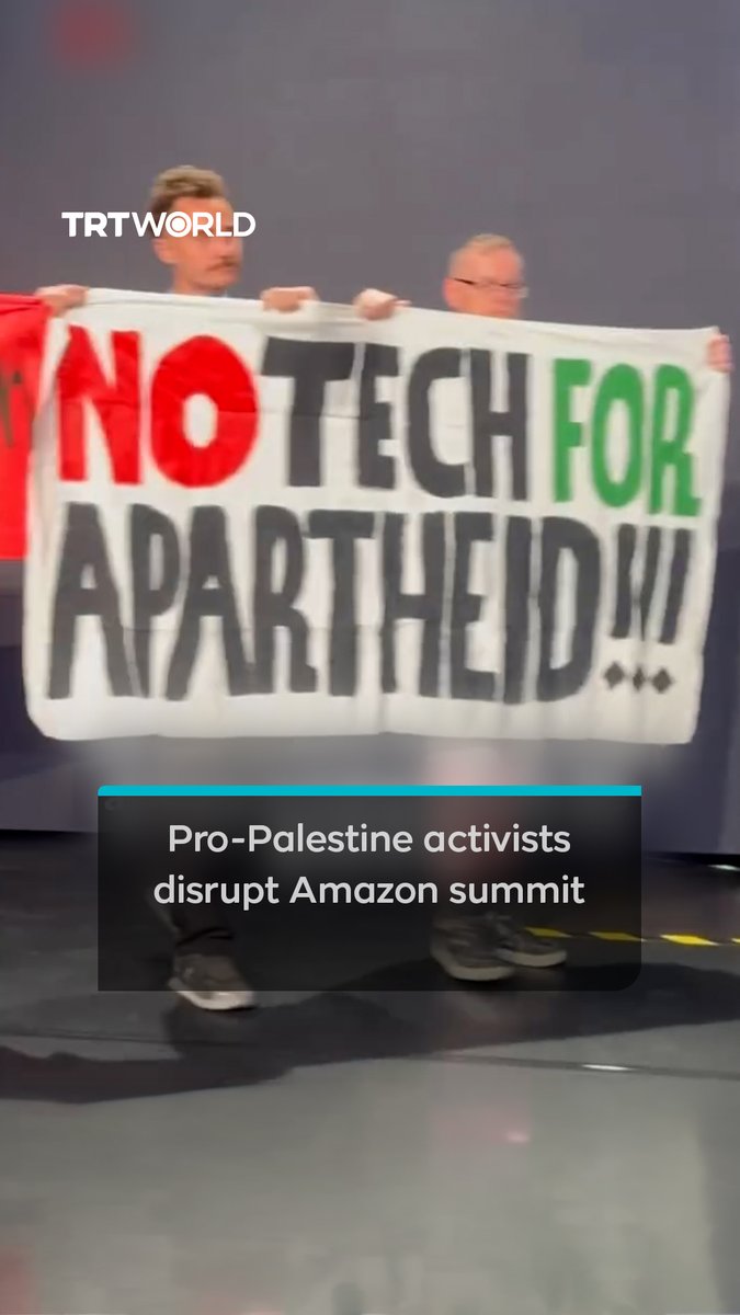 🇨🇭🇵🇸 Chaos at the UN’s AI for Good summit in Switzerland Pro-Palestine protesters stormed Amazon CTO Werner Vogels’ presentation, interrupting him over Amazon & Google’s Project Nimbus contract with Israel. Activists demanded the UN cut ties, claiming the companies’ AI & cloud tech supports military operations in Gaza. Writer: Val
