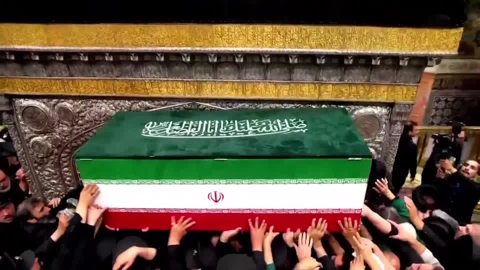 The son of Iran's late supreme leader Ali Khamenei, Mostafa, led the funeral prayer for his father at the Imam Reza Shrine in Mashhad. Mojtaba, the son who succeeded their father as supreme leader, did not make an appearance