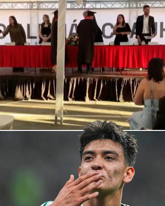 Gilberto Mora estaba jugando para México en el Mundial hace solo unos días… y apenas ayer fue a su graduación de la preparatoria. ⚽ 🇲🇽 ¡Cosas de un muchacho de 17 años! 🧑‍🎓 (vía ESPNMX/X)