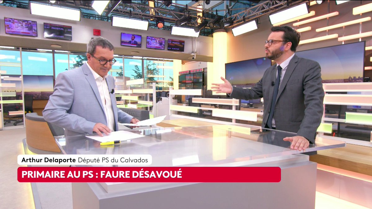 🔴🗣 Primaire du PS : "Il s'agit de dire quel est le candidat qui s'inscrira derrière, réussir à rassembler", déclare Arthur Delaporte, député PS, alors que les militants ont choisi, jeudi 9 juillet, le mode de désignation du candidat pour la présidentielle 2027. #canal16