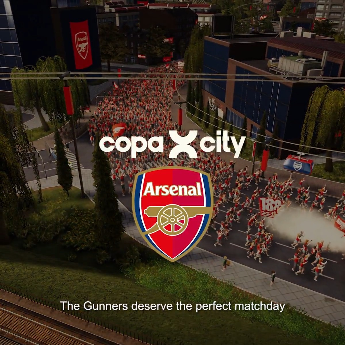 Copa City has landed! 🎮 Fancy taking a crack at building the city ahead of matchday and running the whole show for our global fanbase? Grab your copy at Arsenal Direct or download now on PC, PS5 and Xbox 👀