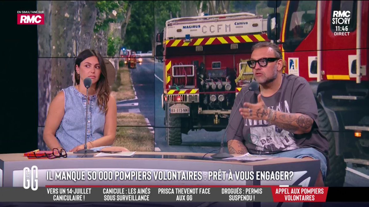 🚒 Il manque 50 000 pompiers volontaires en France 🎙️ Antoine Diers : "On n'imagine plus donner de son temps bénévole pour ce type de missions" 🎙️ Bruno Poncet : "Avant, c'était une fierté pour les entreprises de laisser partir des pompiers volontaires" #GGRMC
