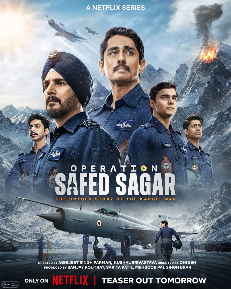 Kal hogi ek nayi udaan. The untold story of The Golden Arrows is set to take off ✈️🇮🇳 Operation Safed Sagar, teaser out tomorrow!