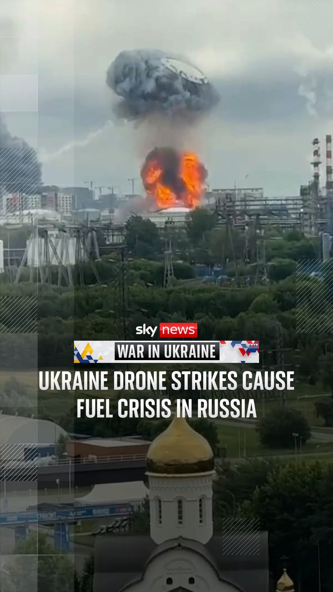 Ukraine's drone strikes on oil refineries across Russia have triggered a widespread fuel crisis, with petrol shortages and rationing leaving motorists waiting for hours to fill their tanks. Moscow has responded by intensifying its bombardment on Kyiv and other cities.