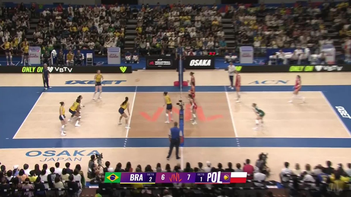 #VNL2026: DIG AFTER DIG, AND THIS MATCH 🇵🇱🇧🇷 KEEPS TURNING 😮‍💨 📺 LIVE NOW on VBTV: 🏐 #BePartOfTheGame #Volleyball