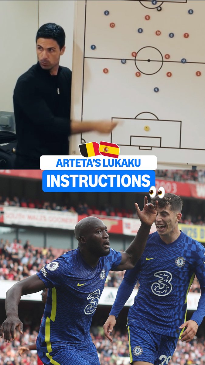 When Arteta told Arsenal how to STOP Lukaku 🇧🇪⛔️👀