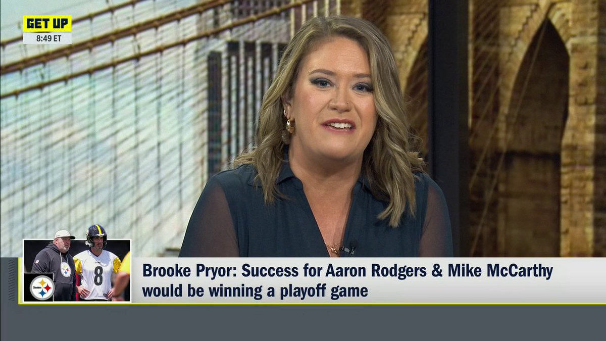 "Rebuild is a dirty word in Pittsburgh. They don't want to do that, even if it means more long-term success. They want to win right now." —Brooke Pryor on why the Steelers went after Mike McCarthy and Aaron Rodgers 🏈