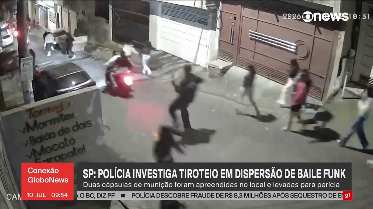 Polícia investiga tiroteio e correria em dispersão de baile funk em São Paulo. Após a confusão, duas cápsulas de munição foram apreendidas e encaminhadas para perícia. ➡️Assista à #GloboNews: #conexãoglobonews #São Paulo