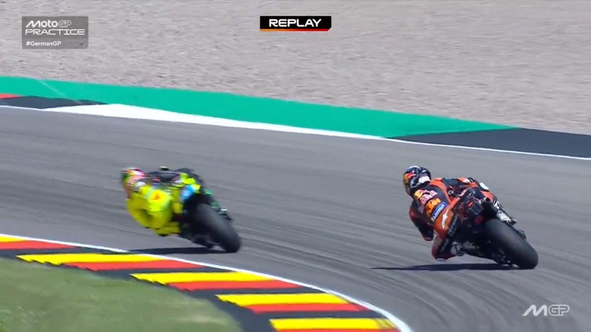 Under investigation 👀 Pedro Acosta wasn't happy at all with Franky cruising 💢 #GermanGP 🇩🇪