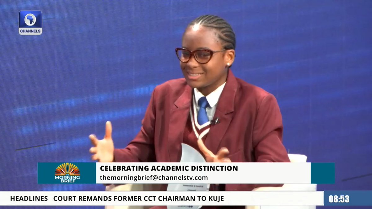 "I don't want to say one is easier, but IGCSE is a little bit easier to understand." — Akota-Chika Serena. The Nigerian teenager, who achieved the highest score globally in Cambridge IGCSE English, explains how the exam structure compares to WAEC, noting that WAEC requires more memorisation of outside knowledge. #CTVMorningBrief