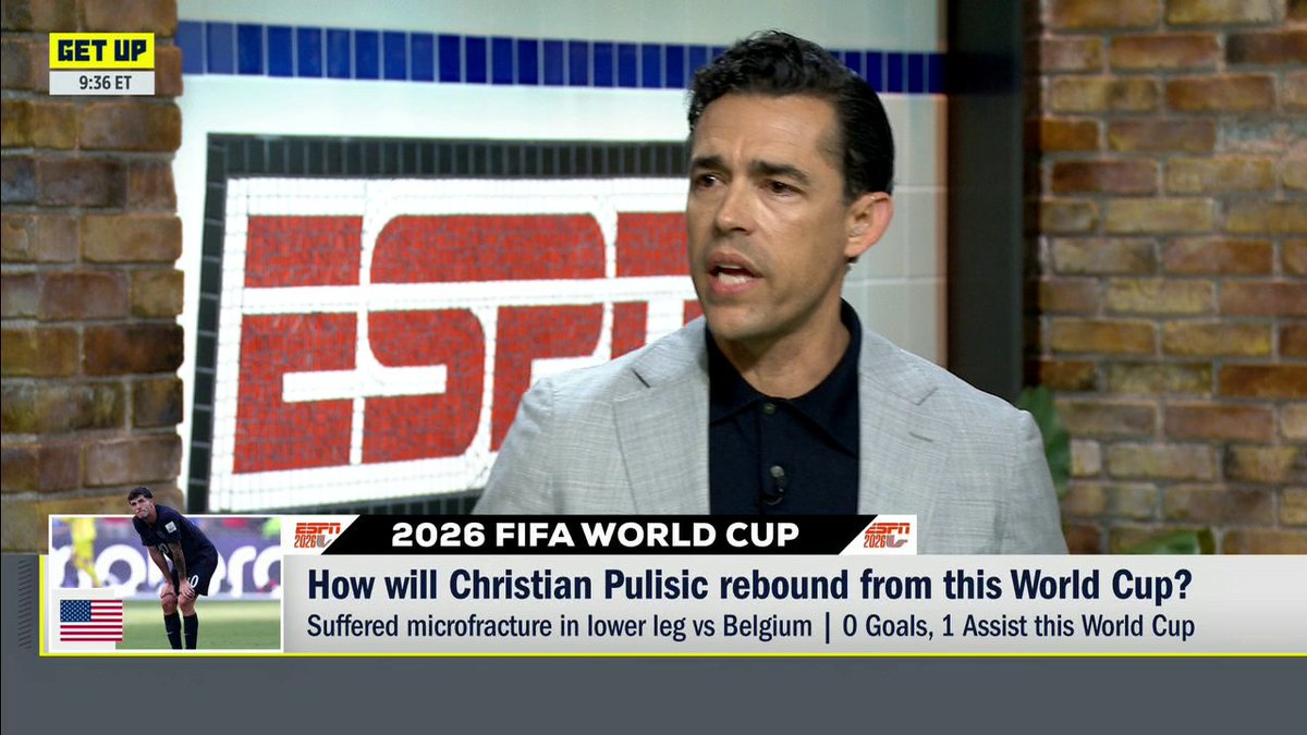 "Questioning the best player they have, his commitment, when he comes out with a fractured leg, it's beyond me. It's embarrassing." —herculez gomez on the Christian Pulisic criticism 😳