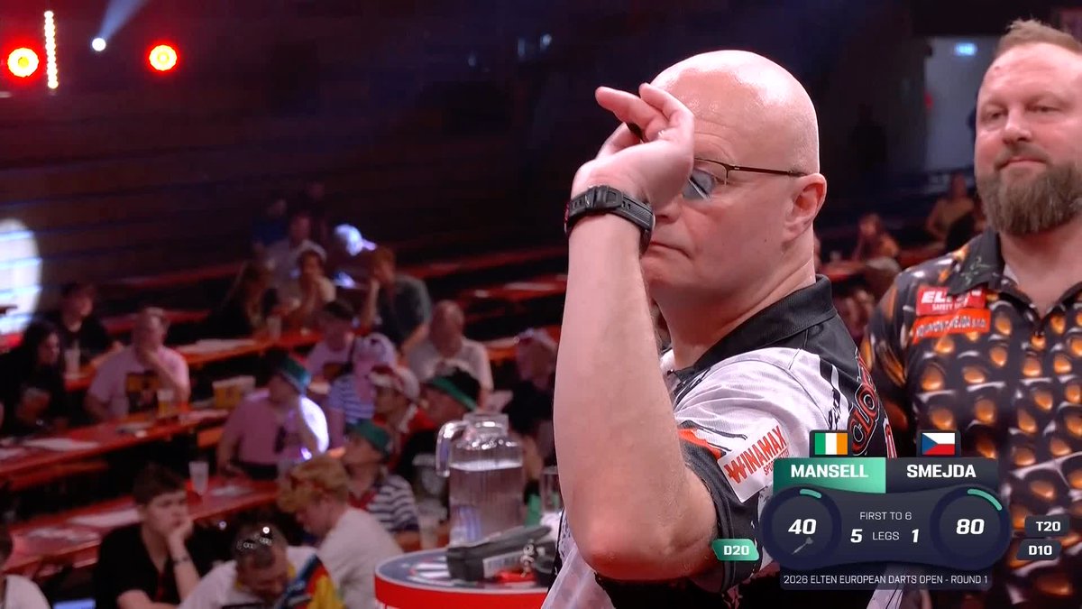 MANSELL PREVAILS! Mickey Mansell bags a comfortable 6-1 win over Michal Smejda to set up a round two clash with defending champion Nathan Aspinall! 📺 #ET10