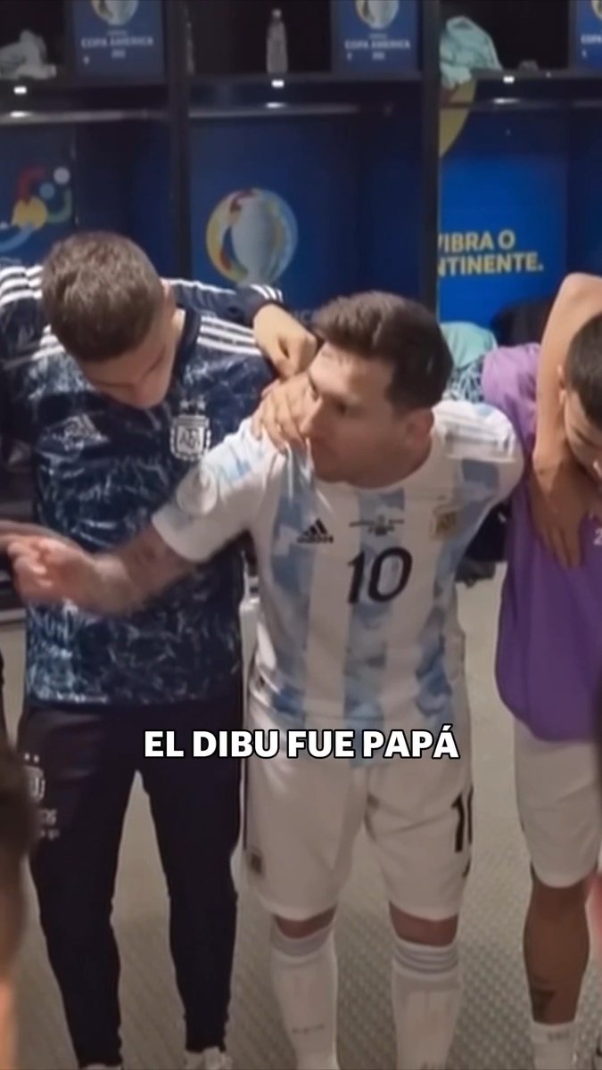 "EL DIBU FUE PAPÁ Y NO LE PUDO HACER UPA" La ARENGA de Messi en el Maracaná, a cinco años del triunfo de Argentina sobre Brasil en la final de la Copa América.