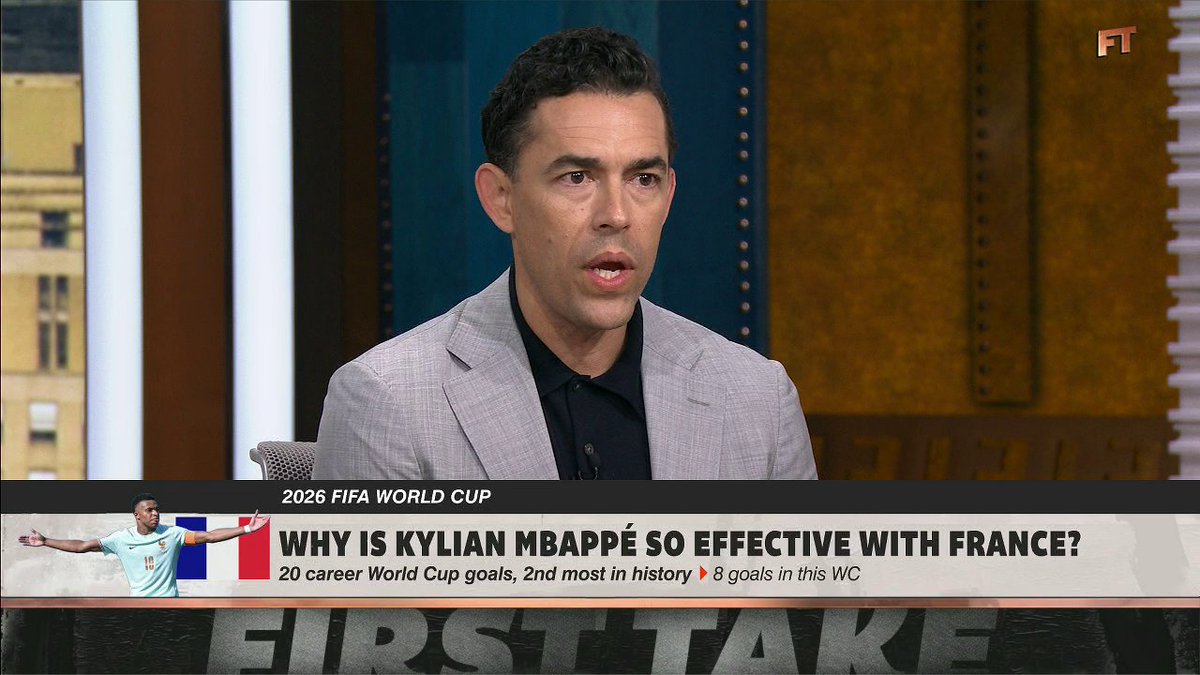 "This player is doing things that we've never seen. ... He's putting himself at the table with the best, not only in World Cup history, but in the world." —herculez gomez on Mbappé's dominant performance in the World Cup 👏