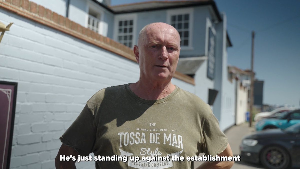 “He’s just standing up against the establishment for what the average Brit wants.” Let’s listen to the people of Clacton. 👇