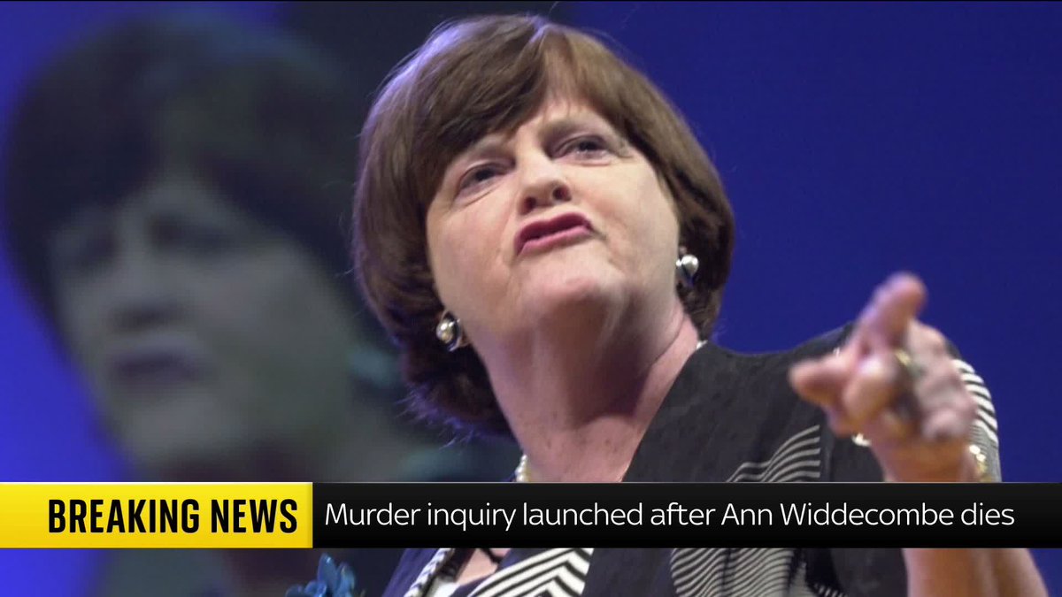 BREAKING: A murder inquiry has been launched after the death of Ann Widdecombe. Read more: