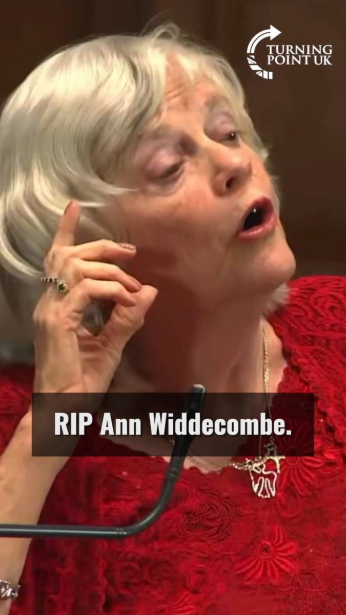 RIP Ann Widdecombe.