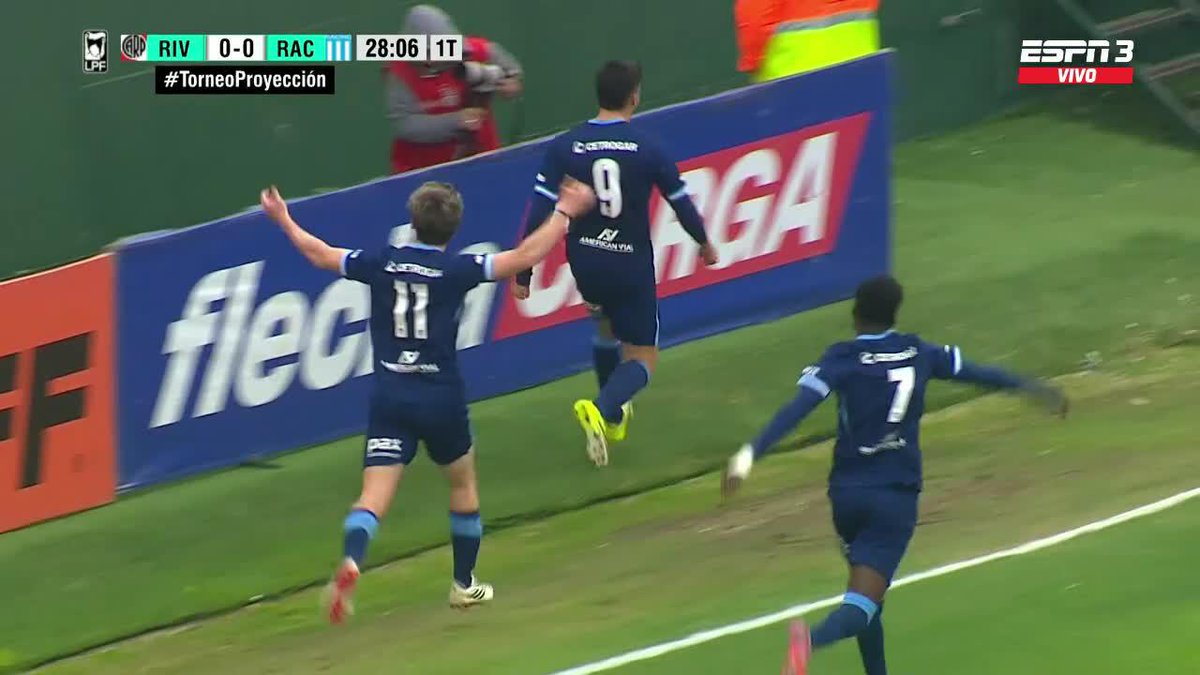 🏆🇦🇷 RACING LE ESTÁ GANANDO 1-0 A RIVER EN LA FINAL DEL TORNEO DE RESERVA.