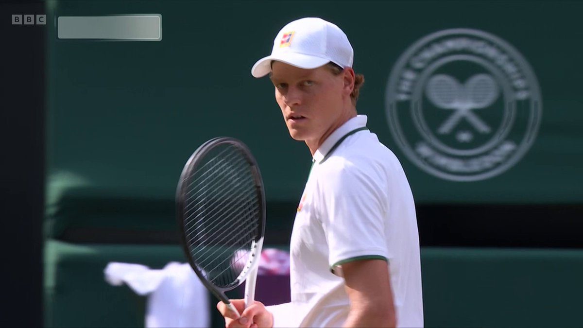 Advantage Sinner 💥 Jannik Sinner takes the first set in the Wimbledon semi-final against Novak Djokovic ✅