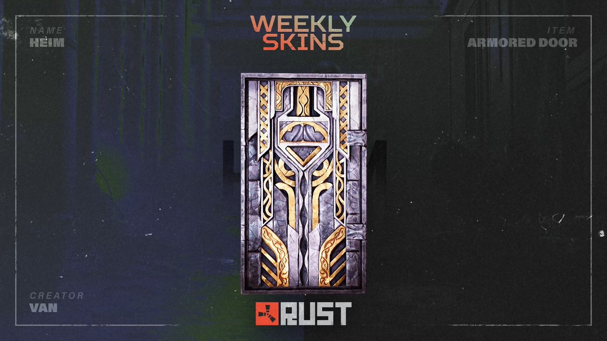 This week's community-designed skins are now live on the Steam Item Store, available for a limited time only! ⚒️☢️🚪 Grab yours here: