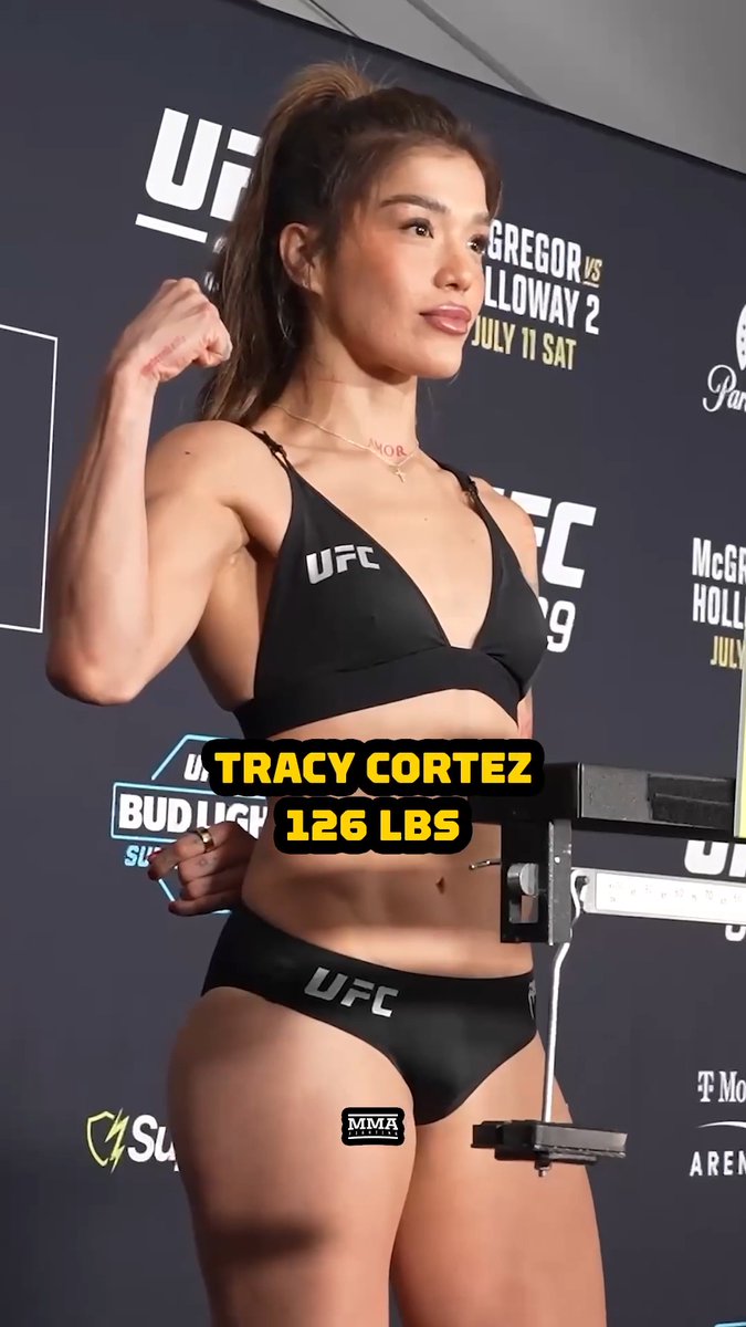 Tracy Cortez is officially on weight for her #UFC329 flyweight fight against Wang Cong