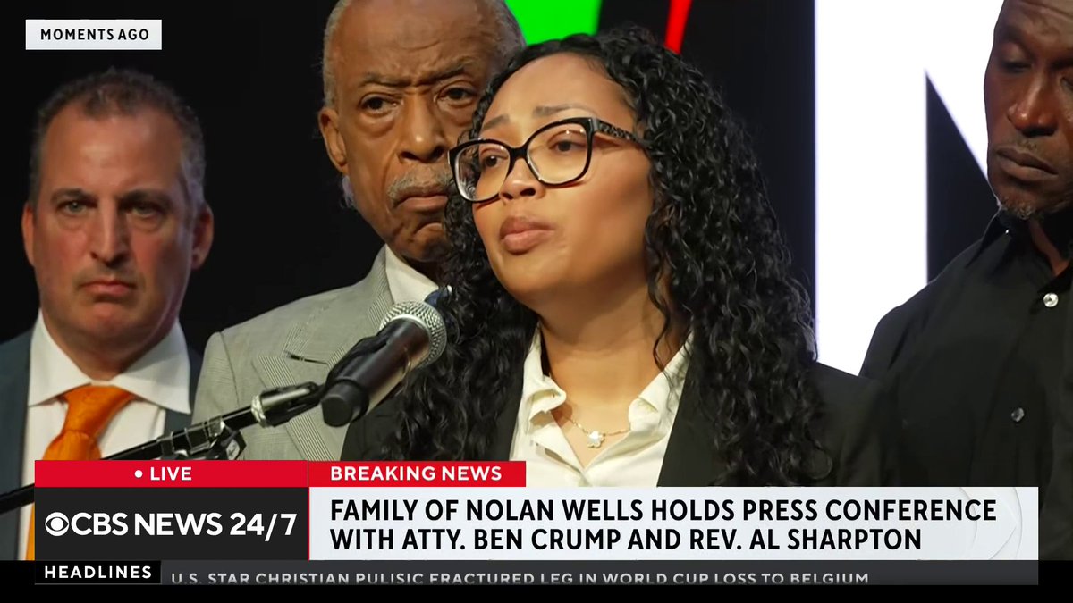 “Nolan was — is, the kindest soul,” his mother Christine Wonsley said alongside Rev. Al Sharpton at a news conference Friday. The family of 18-year-old Nolan Xavier Wells is demanding answers after the college football player’s body was recovered from Mississippi's Horn Island following a two-day search.