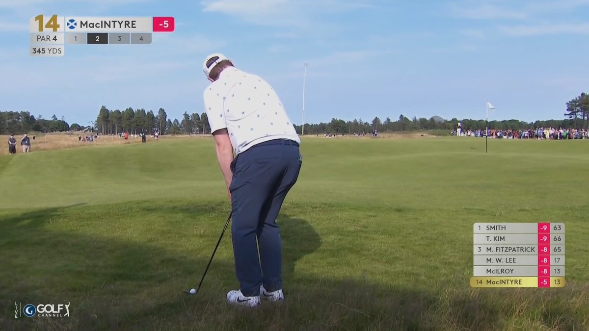 Watching Bobby Mac play links golf absolutely rules.