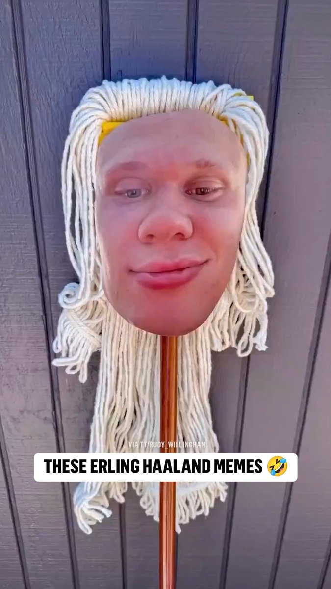 Erling Haaland has made his way into everyday life (via TT/rudy_willingham)