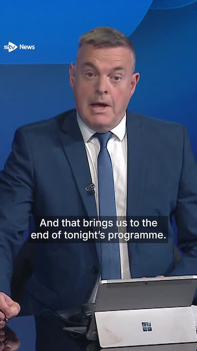 Norman MacLeod signs off from the STV News at Six North for the final time