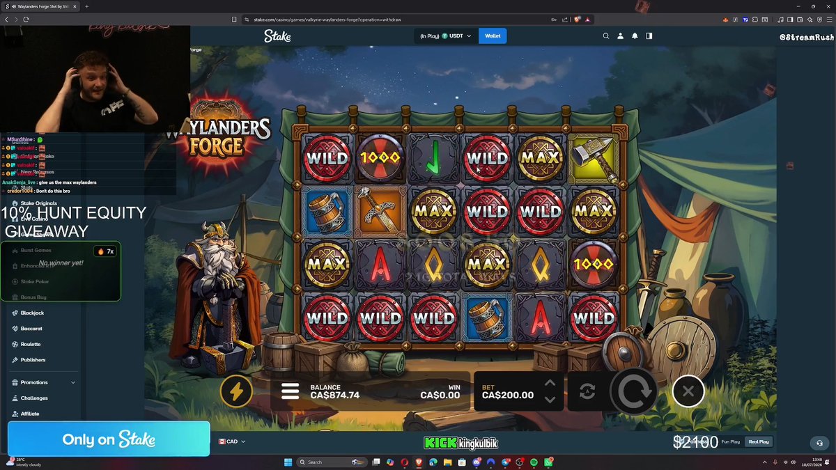 KULBIK WAS ABOUT TO END THE STREAM... THEN WAYLANDERS MAX WIN SAVED EVERYTHING🥶🥶 Valkyrie Studio 🔥