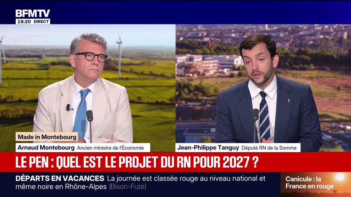 MADE IN MONTEBOURG - Arnaud Montebourg interroge Jean-Philippe Tanguy, député RN de la Somme, sur le programme du Rassemblement national