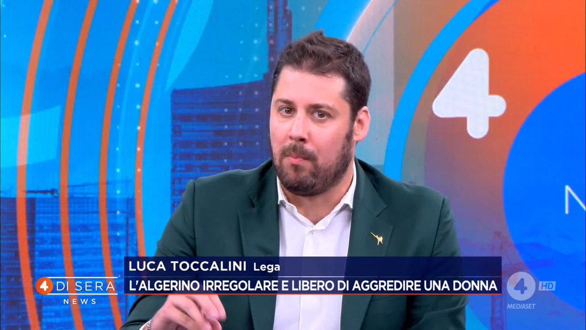 Caso del 27enne algerino: “Il giudice aveva il dovere di disporre il trasferimento in un centro per i rimpatri, non di rilasciare un foglio per lasciare Milano. C’è qualcosa che non va nella magistratura, non nella politica” Luca Toccalini a #4disera News