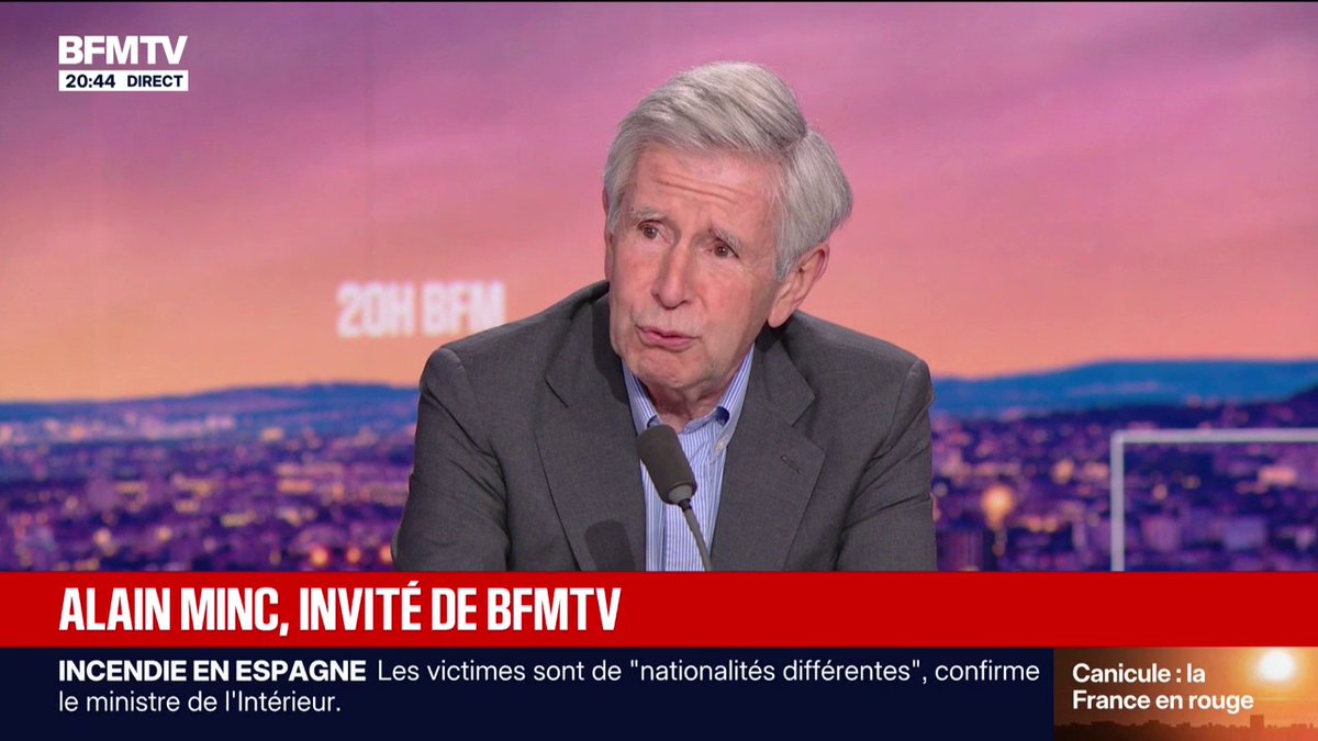 "Je suis inquiet, car je pense que Marine Le Pen est une candidate infiniment plus sérieuse que Jordan Bardella", affirme Alain Minc, essayiste