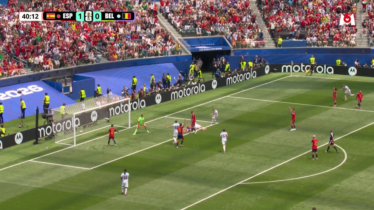 Charles De Ketelaere remet la Belgique dans le match ! Sa tête croisée sur un centre ne laisse aucune chance au gardien. ⚽️ Le score est désormais de 1-1. Suivez le match sur M6 et M6+ : #CDM2026 #FIFAWorldCup #ESPBEL