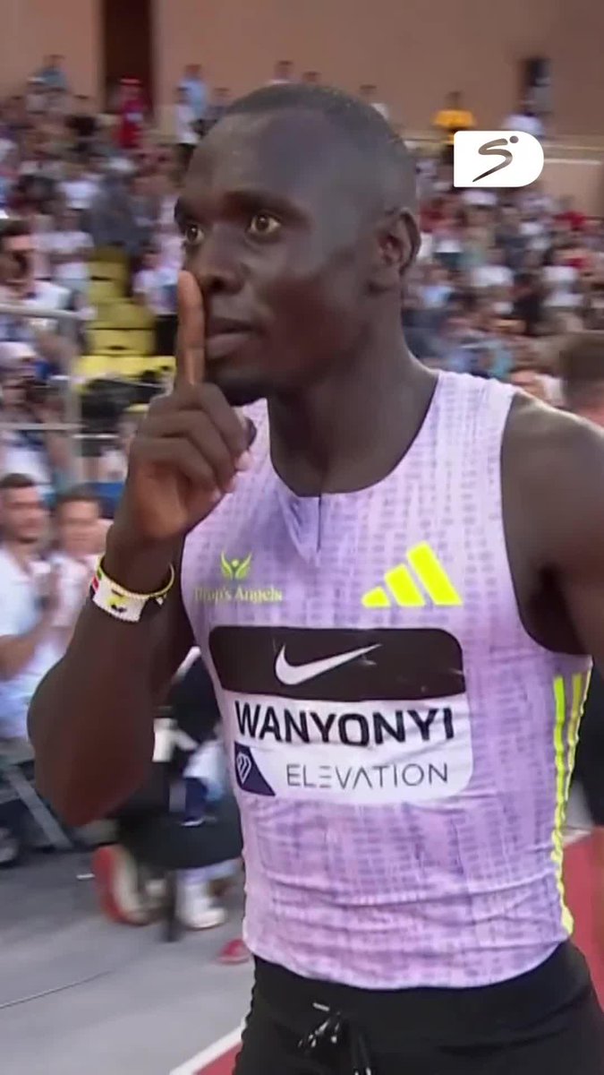 It's a World Record in the Men's 1000m 🇰🇪⚡ He wins the race in a time of 2:11.83 👏 #SSAthletics | #DiamondLeague💎
