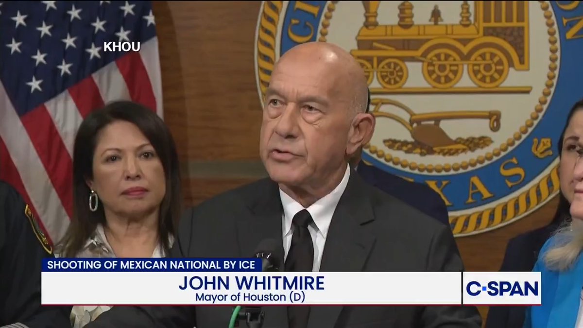 Houston Mayor John Whitmore (D) on investigation into fatal shooting of undocumented immigrant by ICE: "The FBI has all the evidence...and they're tightly controlling it."
